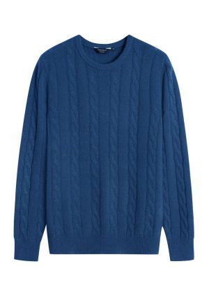 Cashmere Cable Crew Neck