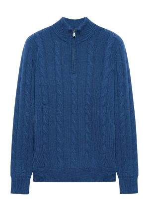 Cashmere Cable Q Zip