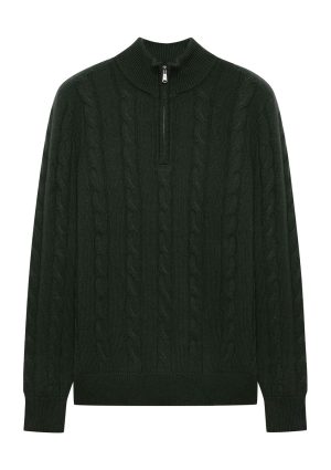 Cashmere Cable Q Zip