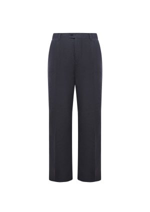 BS-Douglas Hayward-Flannel Wide Leg-Anthra (1) Flannel Wide Leg